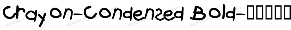 Crayon-Condensed Bold字体转换